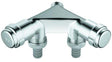 GROHE Waschmaschinen-Doppelventil Eggemann DN15 Einfach Design-Griff chrom