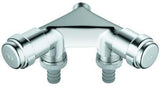 GROHE Waschmaschinen-Doppelventil Eggemann DN15 Einfach Design-Griff chrom