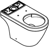 GROHE Euro Keramik Stand-WC-Kombination spülrandlos mit Triple Vortex Spülung alpinweiß