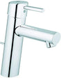 GROHE Concetto EH-Waschtischbatterie 23450_1 mittelhoch chrom – Einhandhebelmischer mit Zugstangen-Ablaufgarnitur