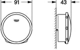 GROHE Talentofill Wannenfüll-/Ab-/Überlaufgarnitur 19952 FMS in Chrom