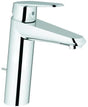 GROHE Eurodisc Cosmopolitan Einhand-Waschtischbatterie mittelhoch chrom – SilkMove & Water Saving
