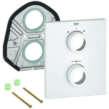 GROHE Rosette 47828 in Chrom – Passgenaue Abdeckung für Armaturen