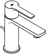 GROHE Lineare Einhand-Waschtischbatterie XS-Size Chrom – SilkMove & EcoJoy