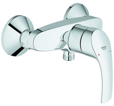 GROHE Eurosmart Einhand-Brausebatterie Wandmontage eigensicher Chrom