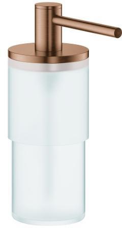 GROHE Seifenspender Allure/Atrio 40886 chrom – 160 ml Glasbehälter mit verchromter Pumpe