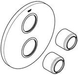 GROHE Rosette 47797 in Chrom – 205 mm Außendurchmesser für Armaturen