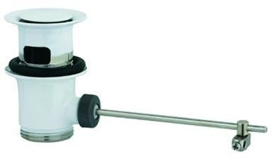 GROHE Ablaufgarnitur 1 1/4 Zoll für Waschtisch mit Überlauf – Chrom, Messing, Hebemechanismus