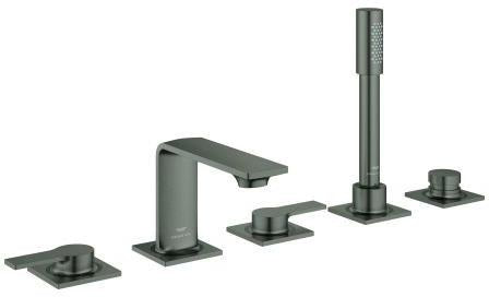 GROHE Allure 5-Loch-Wannenkombination cool sunrise gebürstet – Fliesenbankmontage