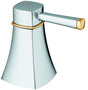 GROHE Griff 48198 Grandera Markierung rot – Ersatzgriff in Chrom/Gold