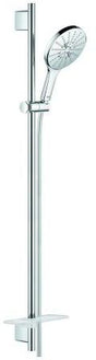 GROHE Rainshower SmartActive 150 Brausestangenset 3 Strahlarten mit EasyReach Ablage und SpeedClean