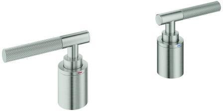 GROHE Atrio Private Collection Hebelgriffe mit Rändelstruktur in Chrom