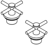 GROHE Kreuzgriff 48406 für Atrio – 2er-Set Chrom mit blau/roter Markierung