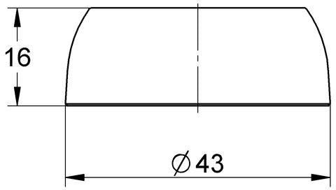 GROHE Abdeckrosette 440003 für Eichelberg Einhandmischer ECOM chrom