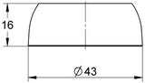 GROHE Abdeckrosette 440003 für Eichelberg Einhandmischer ECOM chrom