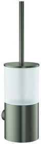 GROHE Atrio Toilettenbürstengarnitur – Wandmontage, verchromt, mit Mattglas-Einsatz