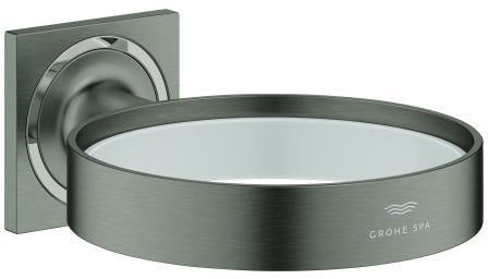 GROHE Allure Halter für Seifenschale oder Föneinsatz – verdeckte Wandmontage, Cool Sunrise gebürstet