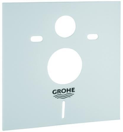 GROHE Schallschutz-Set 37131 für WC – Schallschutzmatte und 2 Gummihülsen