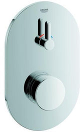 GROHE Eurosmart CT Selbstschluss-Brausebatterie – Mischung, chrom, Fertigmontageset