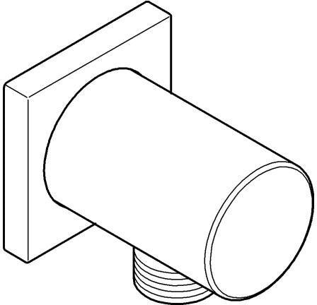 GROHE Rainshower Wandanschlussbogen 27076 mit Außengewinde und Rückstromsicherung in Chrom