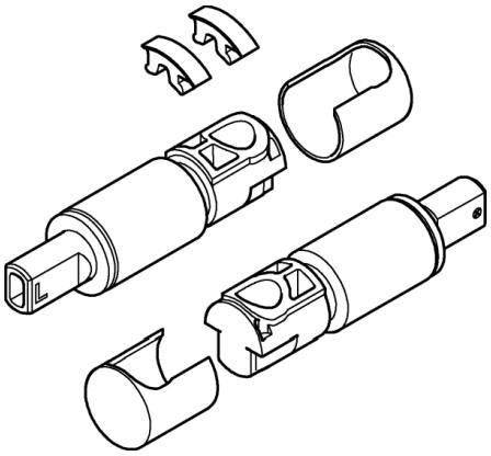 GROHE Stoßdämpfer 49119 für WC-Sitz und Deckel Essence – Soft-Close Dämpfer, 16 mm, steckbar
