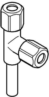 GROHE WAS-T-Abzweigstück 41007 DN10 für Eckventile – Eggemann Serie, Chrom