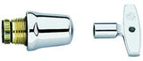 GROHE Oberteil 11148 mit Steckschlüssel 1/2 Zoll – Chrom, geschlossene Kappe, LongLife Oberfläche