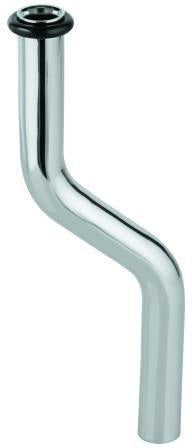 GROHE Urinal-Spülrohr 37040 – 200 mm, 18 mm, Messing, Kröpfung 50 mm, chrom