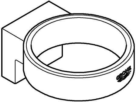 GROHE Selection Halter für Glas und Seifenspender – verchromt, verdeckte Wandmontage