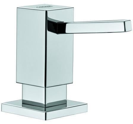GROHE Spülmittelspender Cube 40649 für Flüssigseifen 500 ml chrom – Wandmontage
