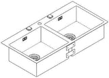 GROHE K800 Edelstahlspüle 31585_1 – 2 Becken, 1024x510 mm, aufliegend oder flächenbündig