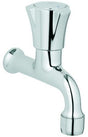 GROHE Costa Auslaufventil DN15 Wandmontage – verchromt, wärmeisolierte Metallgriffe, Mousseur