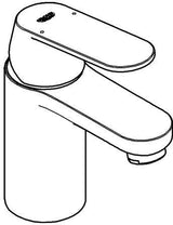 GROHE Eurosmart Cosmopolitan Einhand-Waschtischbatterie S-Size mit Push-open Ablaufgarnitur, Chrom