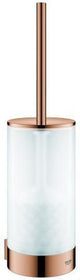 GROHE Selection WC-Bürstengarnitur Glas/Chrom – Wandmontage mit verdeckter Befestigung