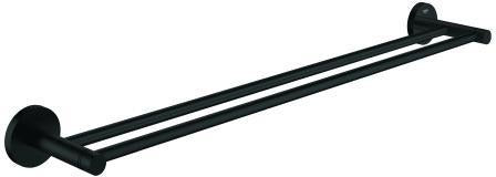 GROHE Essentials Doppel-Badetuchhalter 654 mm Metall matt black – verdeckte Befestigung