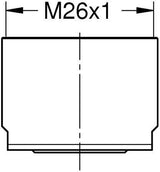 GROHE Mousseur 48370 Strahlregler für GROHE Red Chrom – Innengewinde M 26 x 1