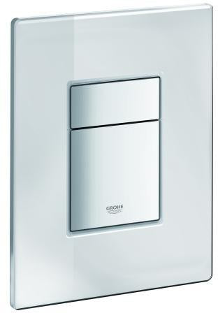 GROHE Skate Cosmopolitan WC-Betätigungsplatte mit Spiegeloberfläche, 156 x 197 mm, titan