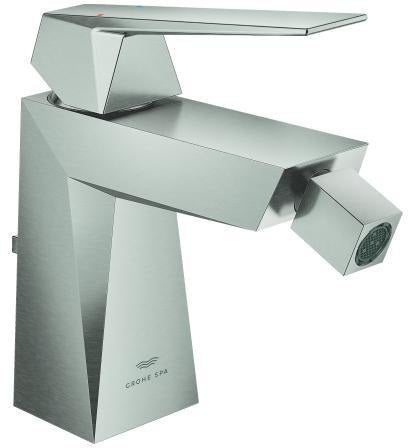 GROHE Allure Brilliant Einhand-Bidetbatterie 24347 Chrom – SilkMove, Temperaturbegrenzer, Zugstangen-Ablaufgarnitur