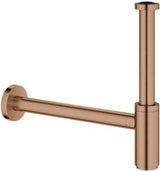 GROHE Geruchsverschluss 28912 für Waschtische 1 1/4 Zoll Messing Chrom – Flaschensiphon mit Rosette