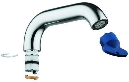 GROHE Rohrauslauf 13373 für Essence Einhand-Waschtischbatterie M-size, schwenkbar, Chrom
