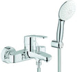 GROHE Eurostyle Cosmopolitan Einhand-Wannenbatterie mit Wandhalterset Tempesta 110, Chrom