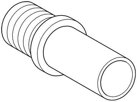 GROHE Schlauchanschlussstutzen 43891 – Chrom, Einlassstutzen für Armaturen
