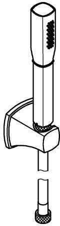 GROHE Grandera Stick Wandhalterset 1 Strahlart 7,6 l/min Chrom – DreamSpray & SpeedClean