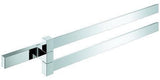 GROHE Selection Cube Doppel-Handtuchhalter 2-armig schwenkbar 400 mm Chrom