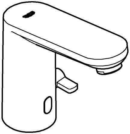 GROHE Eurosmart CE Infrarot-Elektronik für Waschtisch mit Mischung und Steckertrafo, chrom
