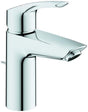 GROHE Eurosmart Einhand-Waschtischbatterie S-Size mit Hybrid-Zugstangen-Ablaufgarnitur, Chrom