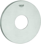 GROHE Rosette 48428 rund für EHM-Fertigmontagesets in Edelstahl-Optik supersteel