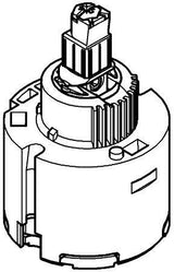 GROHE Keramik-Kartusche 46588 46 mm Eco-Override-Stop – Wassersparend für Einhandmischer