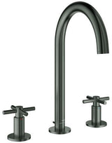 GROHE Atrio 3-Loch Waschtischbatterie mit Kreuzgriffen und Zugstangen-Ablaufgarnitur in Chrom