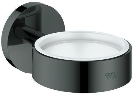 GROHE Essentials Halter für Glas, Seifenschale & Seifenspender – Chrom, Messing, verdeckte Befestigung